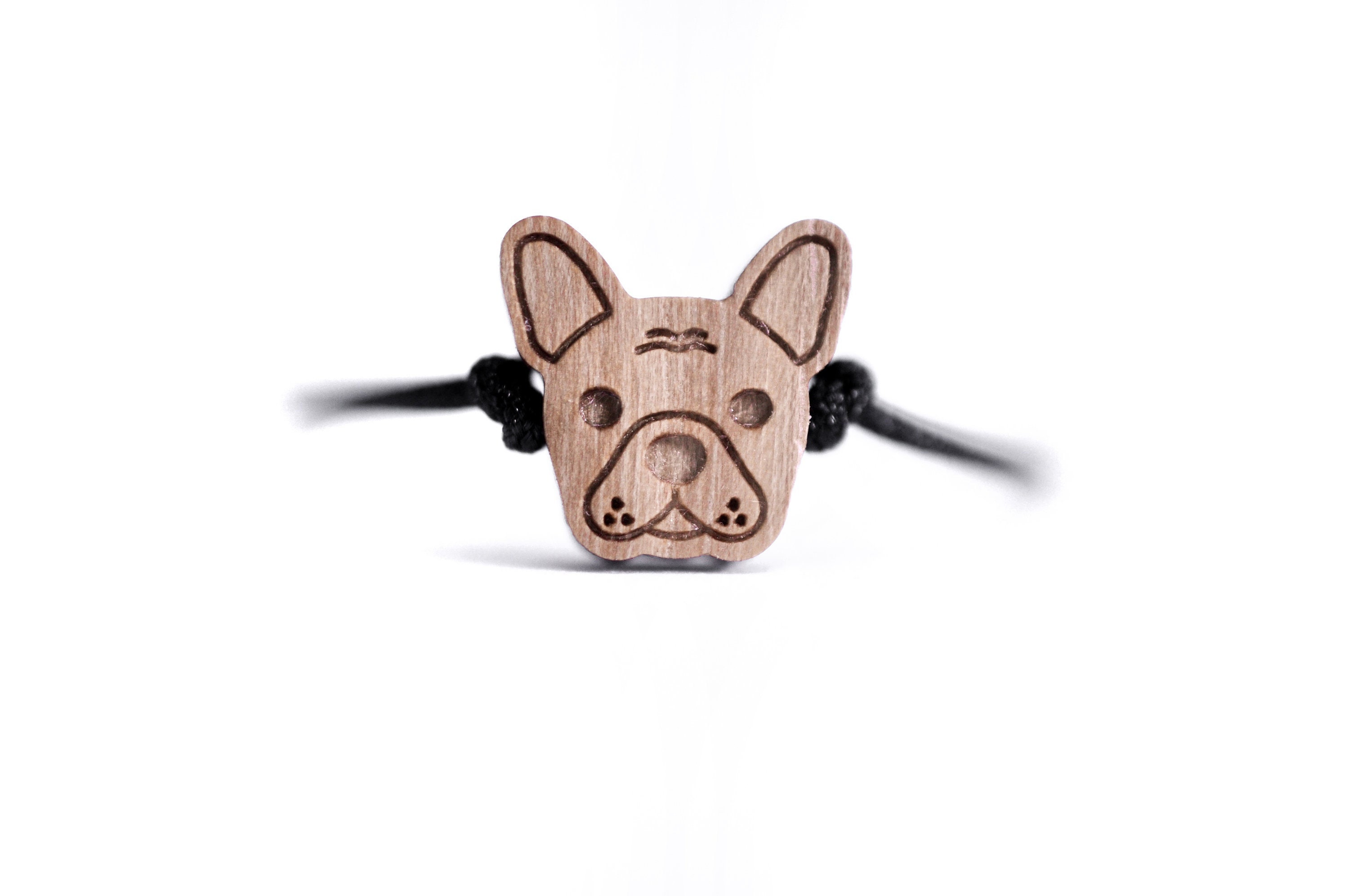 Armband mit Französische Bulldogge Anhänger, 925 Silber – Lieblingspfote