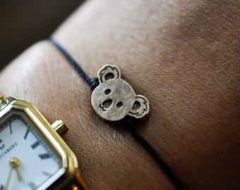 Koala Armband | Bär Armband | Holz Charm Armband | Süßes Paar Armband