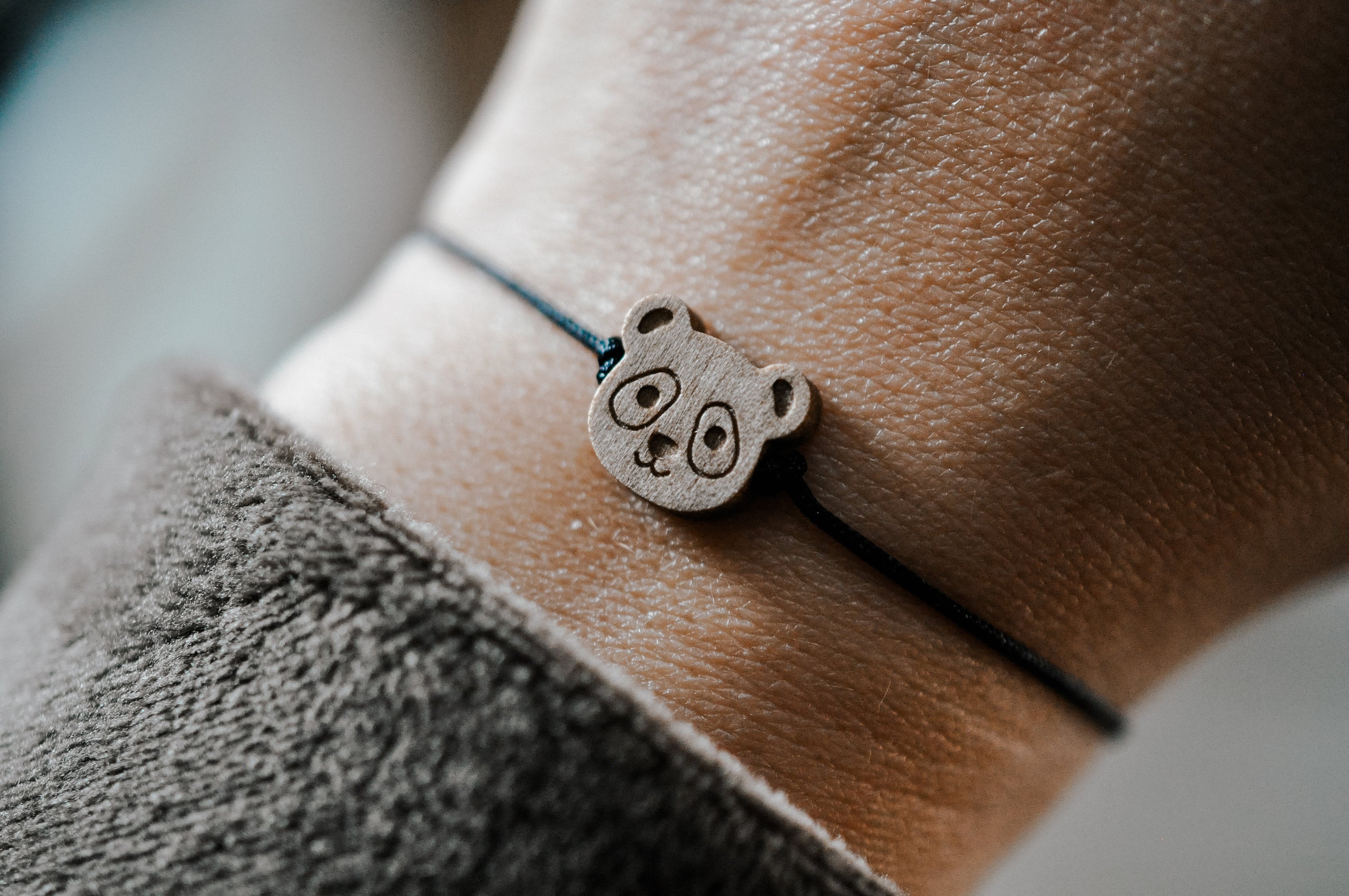 Panda Armband Bär Holz Bettelarmband - Nettes Tier Liebhaber Geschenk
