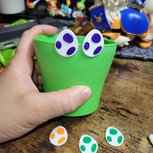 Yoshi Inspired Stud Earrings |Super Mario Brothers |3d Printed Jewelry | Handmade Jewelry