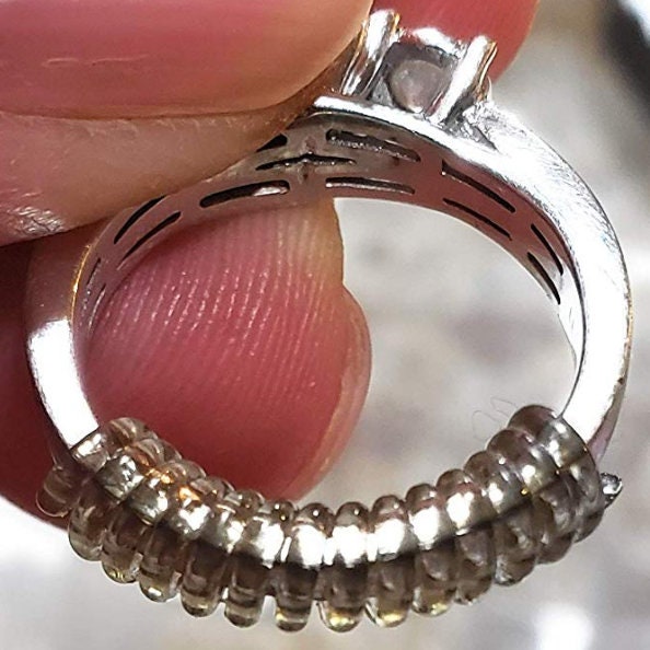 Didiseaon 75 Pcs Ring Adjuster Ring Guard Adjuster Ring Resizer Ring Size  Reducer Ring Sizers Ring Fitter for Loose Rings Loose Rings Adjusters  Spring