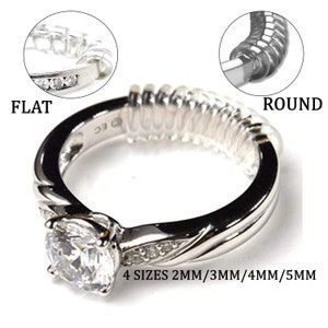 Ring Size Adjuster 12 Pack Super Soft for Loose Rings Jewelry Guard, Ring Fitter, Sizer 2 Styles 4 Sizes Free Shipping with Tracking. image 7