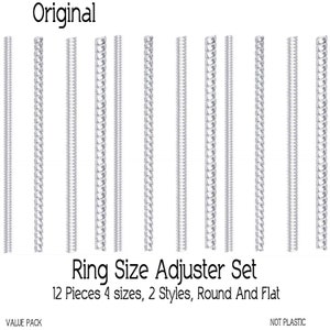 Ring Size Adjuster 12 Pack Super Soft for Loose Rings Jewelry Guard, Ring Fitter, Sizer 2 Styles 4 Sizes Free Shipping with Tracking. image 2