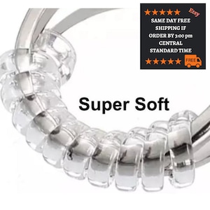 Ring Size Adjuster Reducer (8 pack) Super Soft for Loose Rings. Jewelry Guard, Ring Fitter, Sizer 4 Sizes Free Shipping with Tracking.