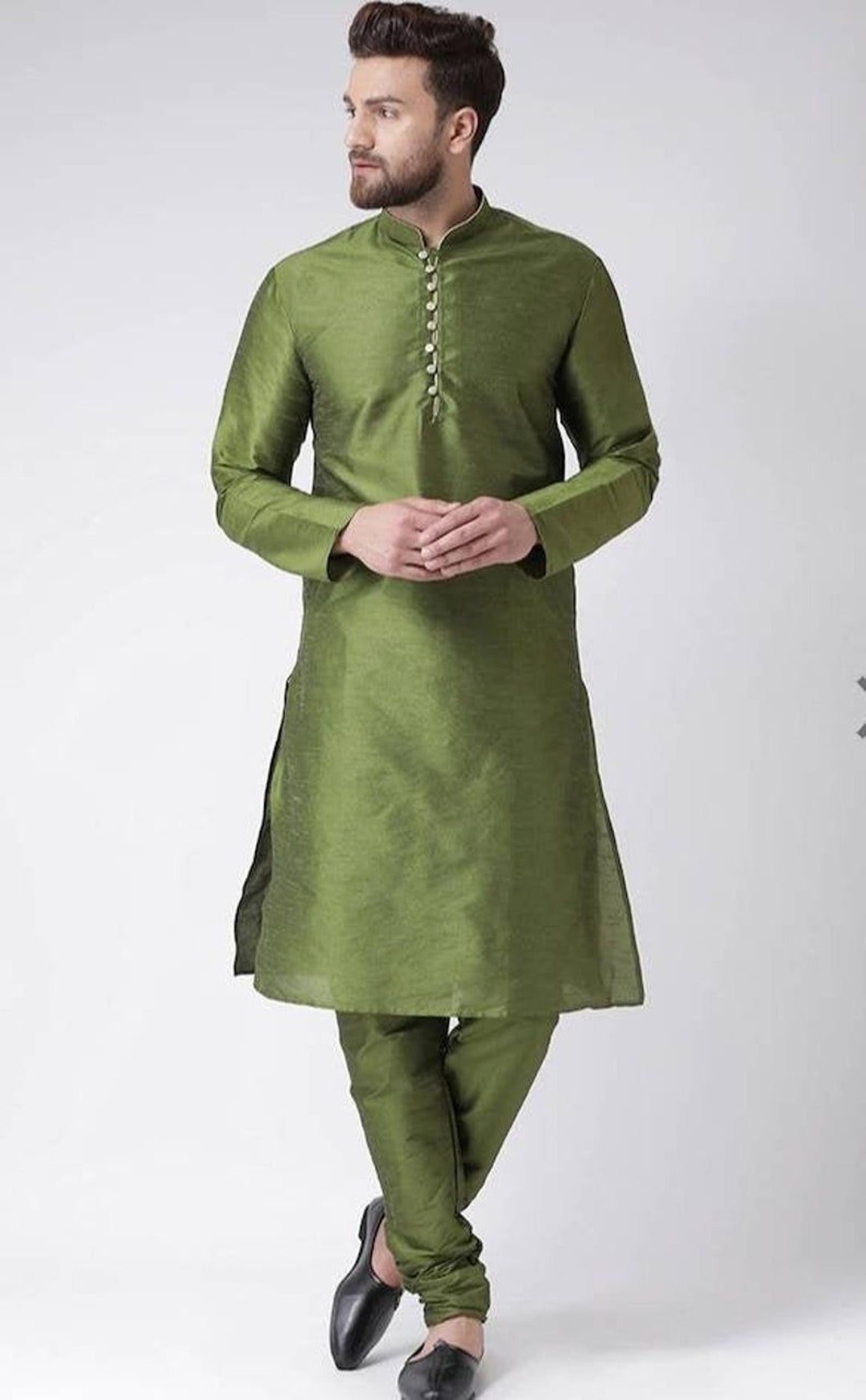 silk pathani kurta