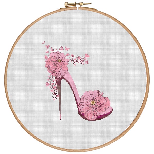 Cross Stitch Shoes Etsy