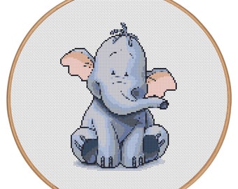 ALTRO GRATIS - Heffalump - Schema punto croce contato PDF-Download istantaneo-Schema punto croce - Bambini-Bambini-Mezzopunto - #1626
