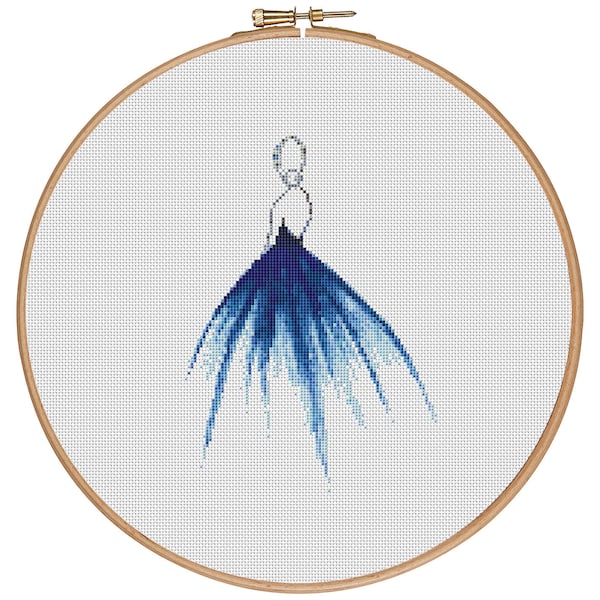 Cross Stitch Dress Etsy