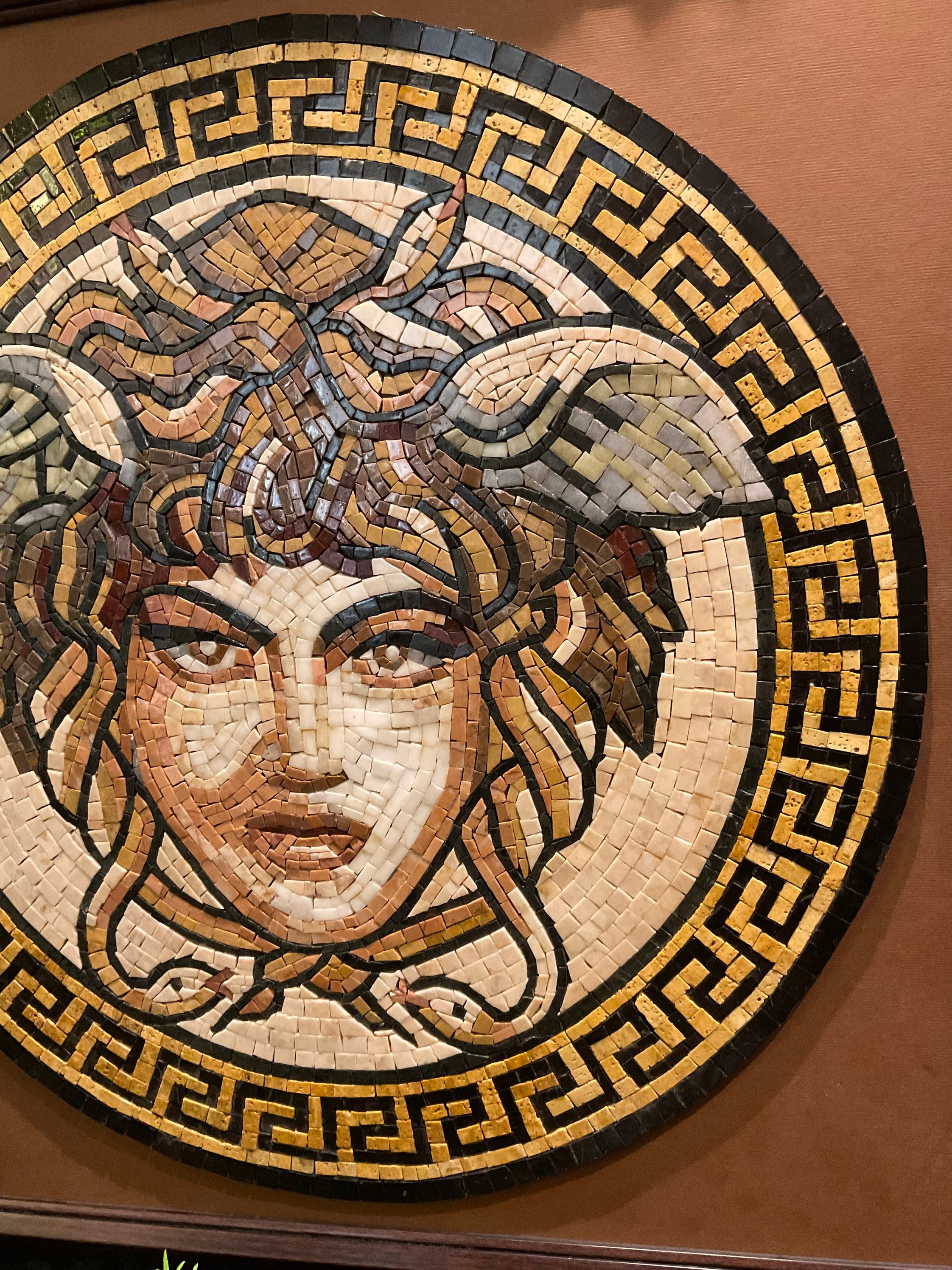 Medusa Gorgona Mosaic – Handmade Natural Stone Wall Art - Etsy