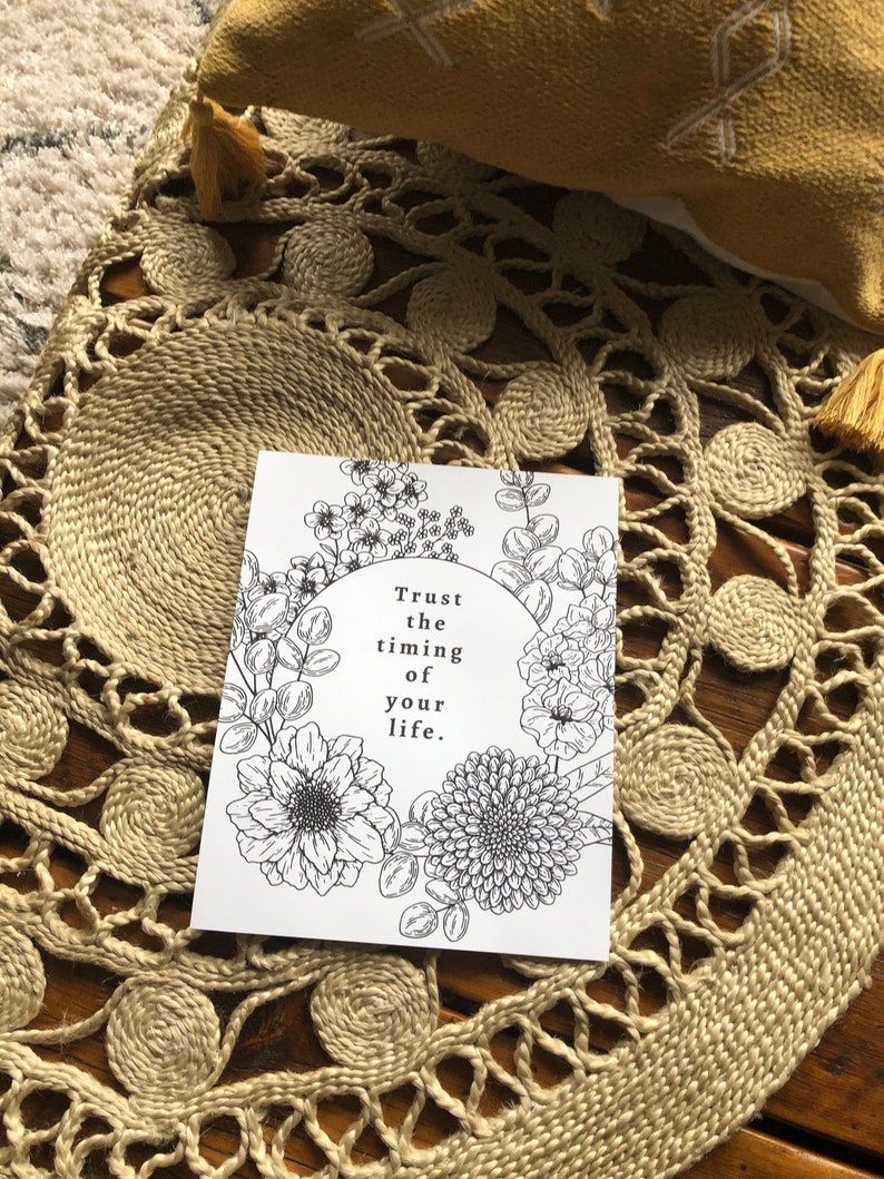 Flower Print Black & White Wall Art Quote Print Quote Etsy Canada