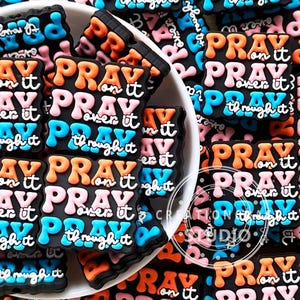 Pray Focal Beads,Religious Beads,Prayer Beads,DIY Lanyards Necklace,Christian Beads