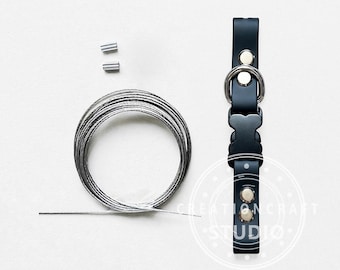 Bone Quick Release Buckle Beadable Dog Collar Craft Supplies Kit,Pet Necklace Accessories