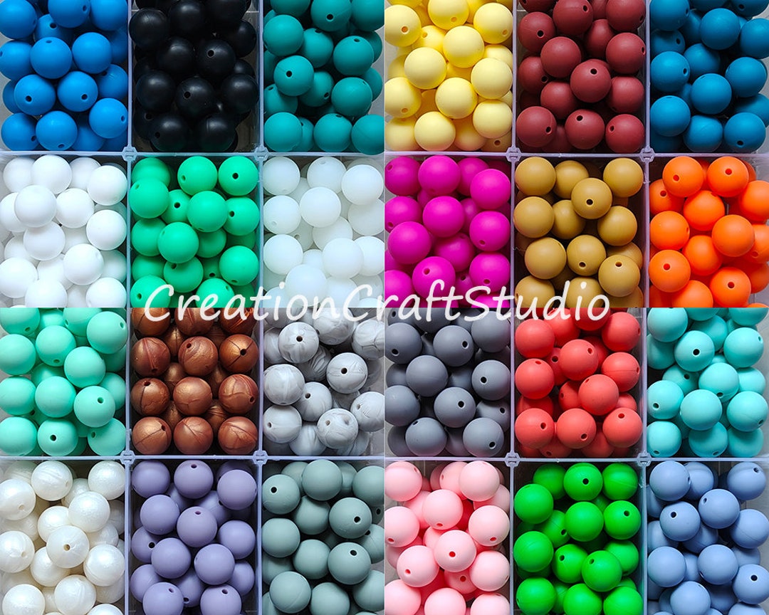15mm Rust Brown Silicone Beads, Silicone Beads in Bulk, 15mm Silicone  Bubblegum Beads, Chunky Beads 
