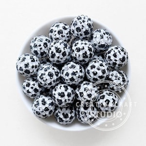 20mm Cow Rhinestone Acrylic Beads,Rhinestone Ball Beads,Bubblegum Beads for Craft