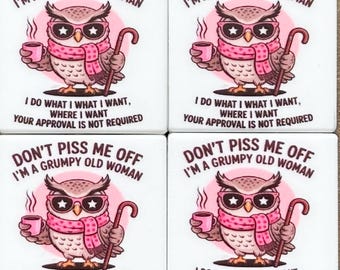 Pink Owl Funny Quote Print Silicone Beads For Beadable Pen Supplies,Focal Beads