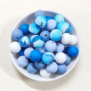 20-100Pcs 12mm/15mm Silicone Beads, DIY Craft, Round Silicone Beads, Mixed Beads, Print Silicone Beads, Loose Beads Jewelry Making