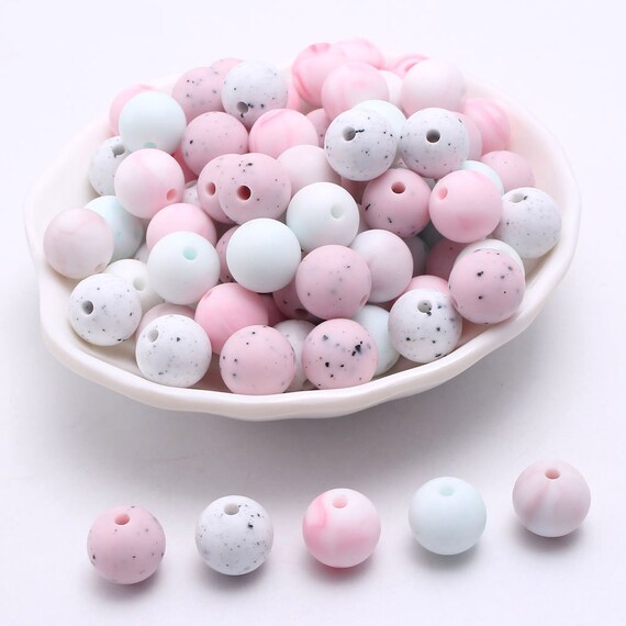 12/15MM Silicone Beads DIY Craft Supplies Loose Silicone Etsy