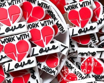 Broken Heart Beads for Beadable Pen,Work With Love Focal Beads