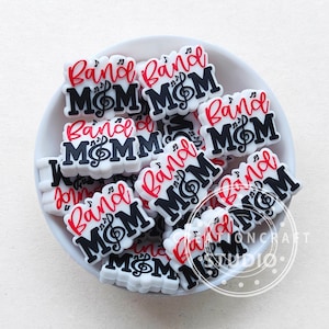 Band Mom Silicone Beads, Music Mom Beads, Band Mom DIY Pen Gift, Silicone Focal Beads