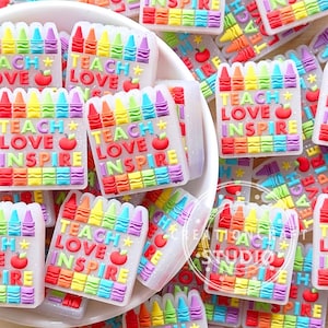 Neue Crayon Perlen,Silikonperlen,Lernperlen,Transparent Glitter Fokal,Schlüsselanhänger Perlen