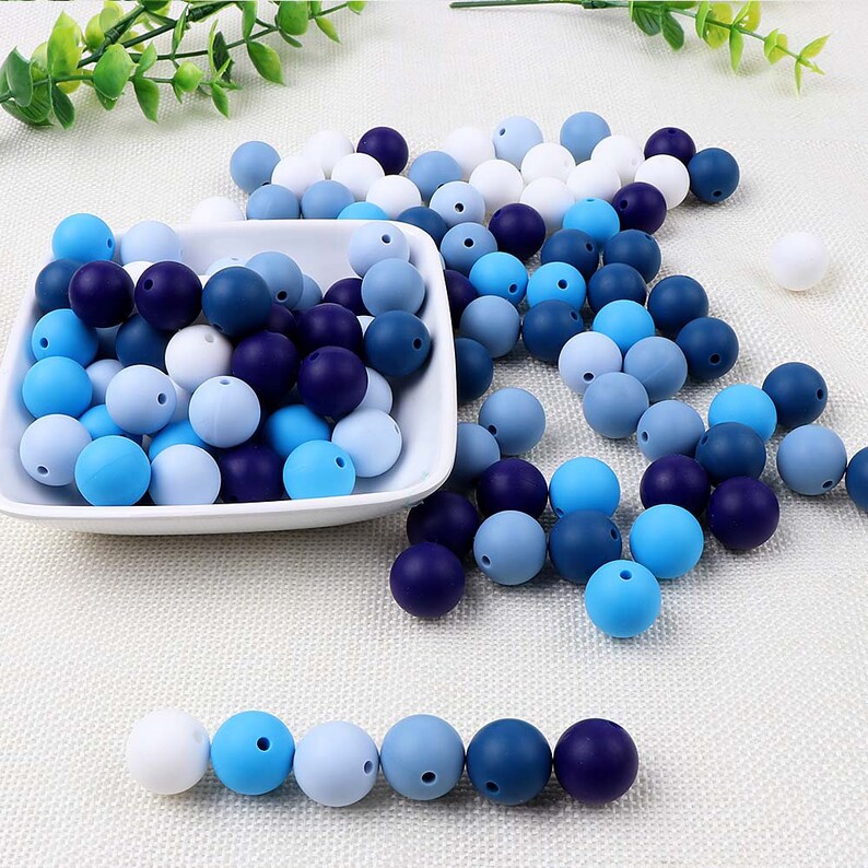 9/12/15MM Bulk Round Silicone Beads Craft Supplies Silicone Etsy