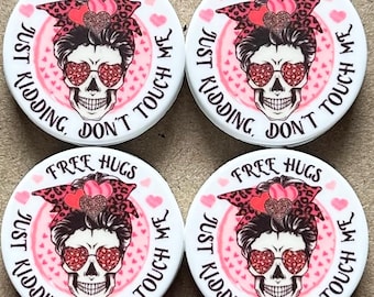 Flat Round Silicone Focal Beads Bow Skull Print Beads Bulk For Pen Keychain Making