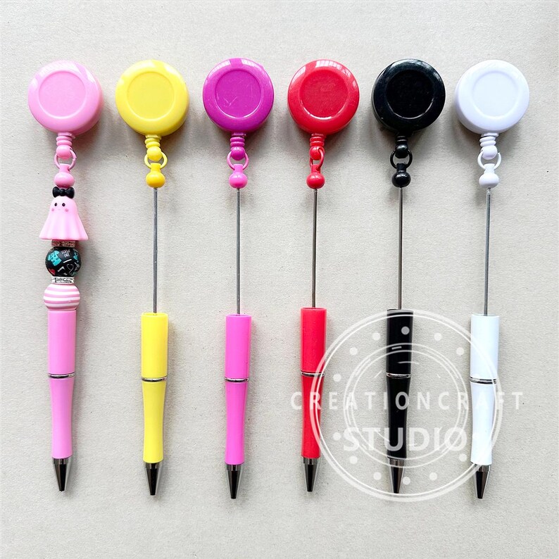 Retractable Beadable Pen for Nurse,DIY Beaded Pen,Beadable Bar Blank,Craft Beading Accessories