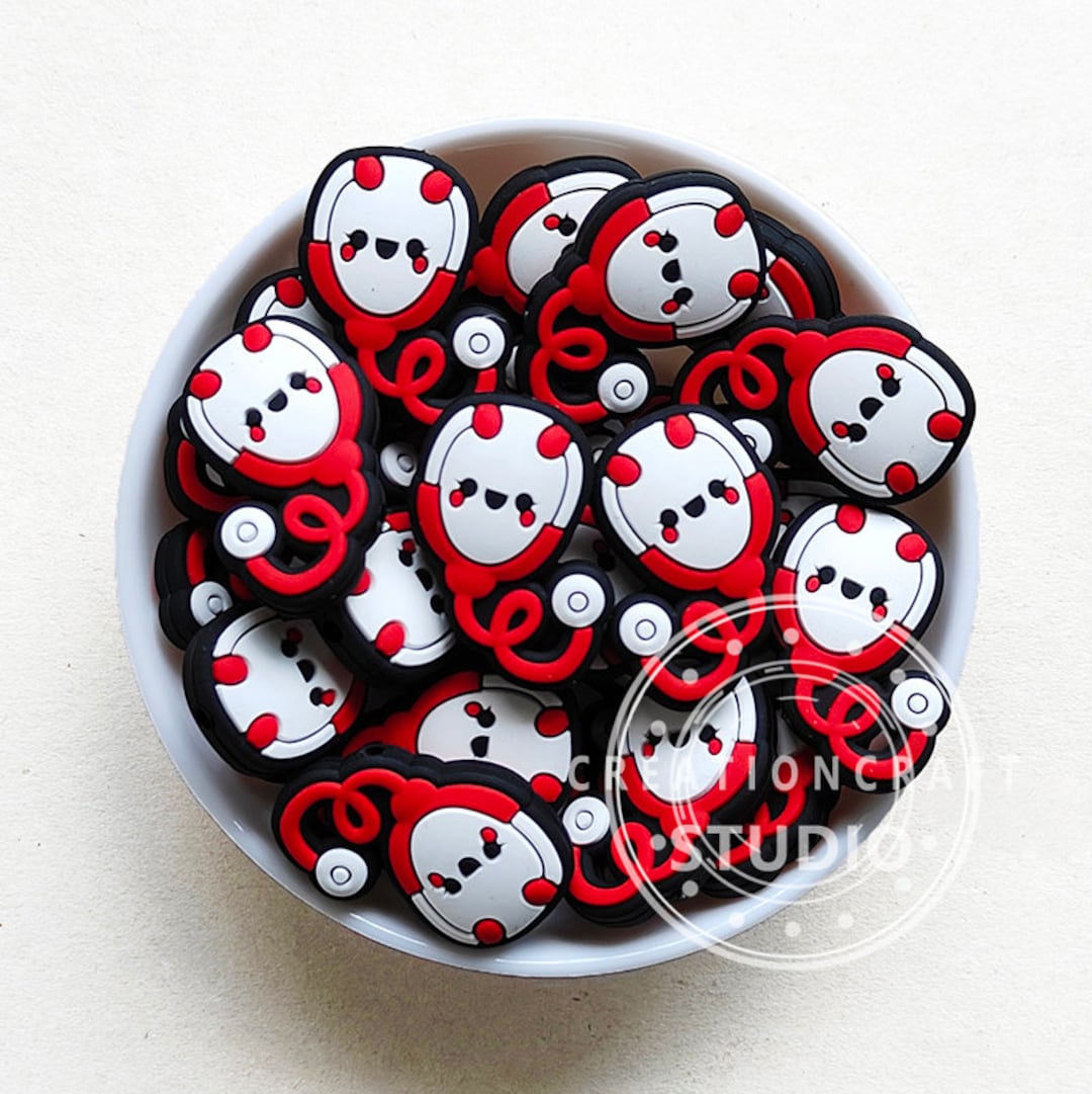 New Stethoscope Focal Beads Charm Silicone Beads Stethoscope Etsy