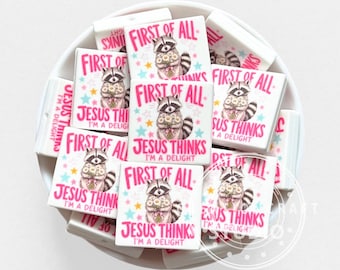 Daisy Bouquet Raccoon Square Silicone Printed Focal Beads,DIY Christian Pen Craft