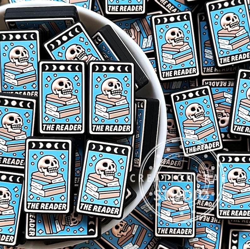 The Reader Silicone Beads,Tarot Beads,Focal Beads,DIY Keychain Bead