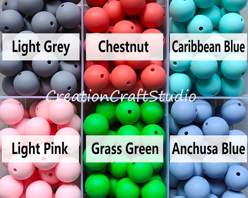 12/15mm Bulk Round Silicone Beads Wholesale Beads Silicone Etsy