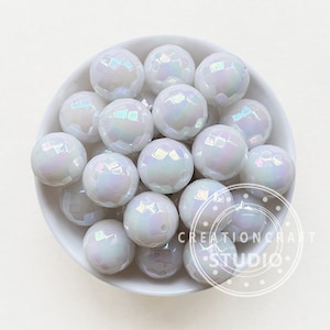 20mm Opal Faceted Acrylic Bubblegum Beads, Chunky Gumball Beads,20mm Beads In Bulk