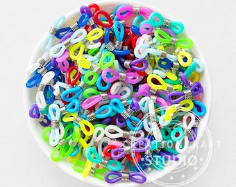 12 Paia Cuscinetti Auricolari in Silicone per Occhiali Gancio per Orecchio Antiscivolo Supporto per Cinturino per Occhiali da Lettura (Colore Set 2