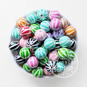 16mm Uv Balloon Acrylic Beads,Gumball Beads,Bulk Beads,Random Mixed Color Beads