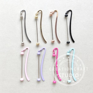 Beadable Bookmarks,Metal Beaded Bookmark,Book Mark Supplies-Blank