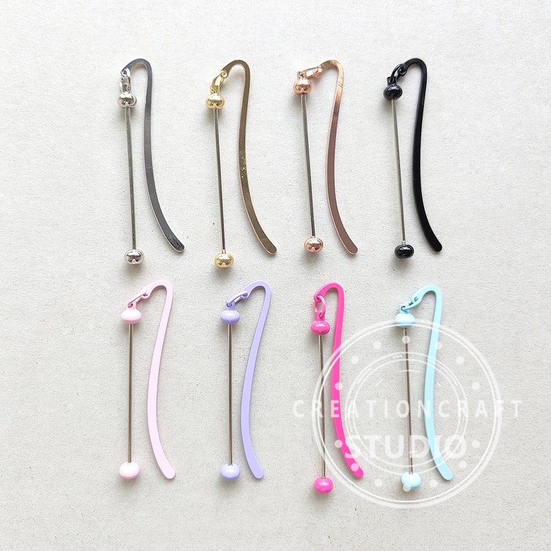 Beadable Bookmarks,Metal Beaded Bookmark,Book Mark Supplies-Blank