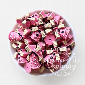 New 3D Windmill Shape Focal Beads Wholesale,Silicone Beads for Keychain DIY Jewelry