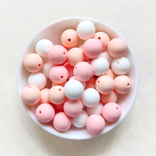 Bulk Silicone Beads 12/15mm Round Silicone Beads Mix 4 Etsy