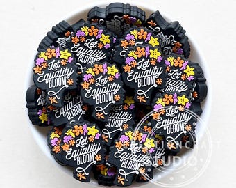 Cuentas florales para mujer, cuentas de silicona, cuentas a granel, para bolígrafos con cuentas