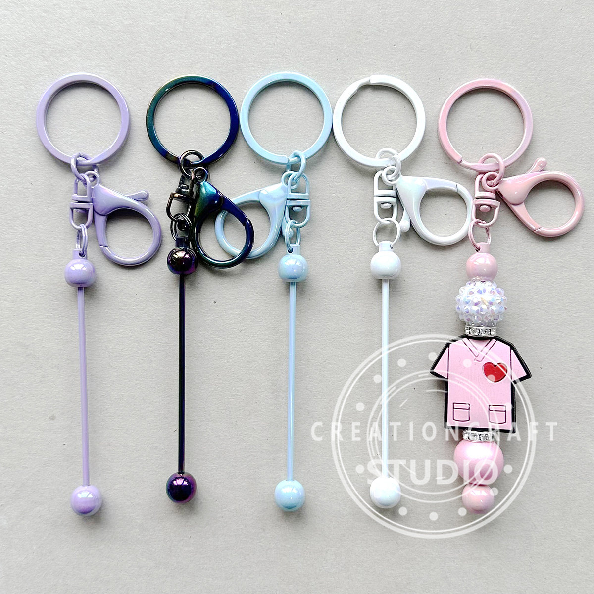 Beadable Keychain Bars ~ 4 Colors – Twinkletoes Glitter and More