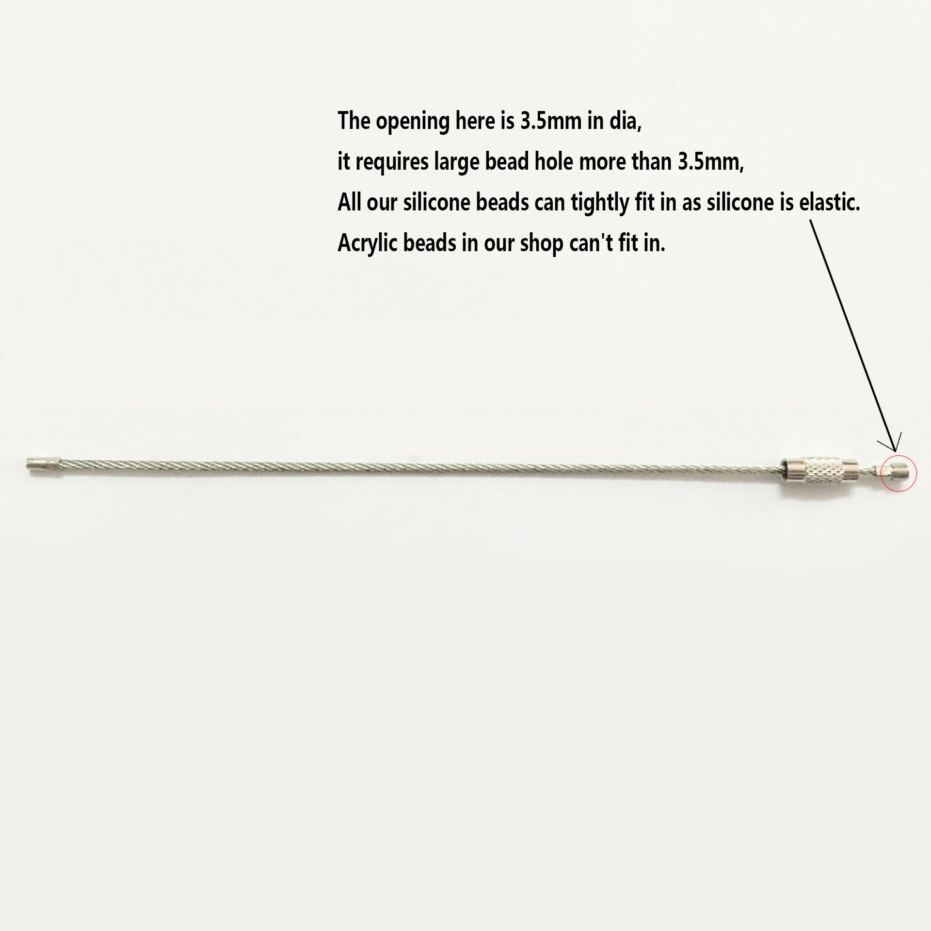 Beadable Wire Loop,15cm 20cm Stainless Steel Wire Rings,wire Cable ...