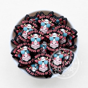Cow Focal Beads,Silicone Beads,DIY Beadable Pen,Wholesale Beads