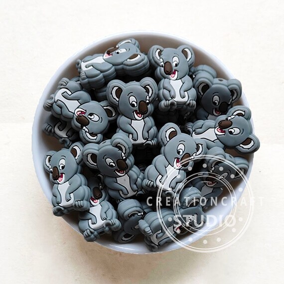 Koala Silicone Beads DIY Keychain Bracelet, Silicone Focal Beads for Pen  Making, Bulk Silicone Beads, Wholesale Beads 