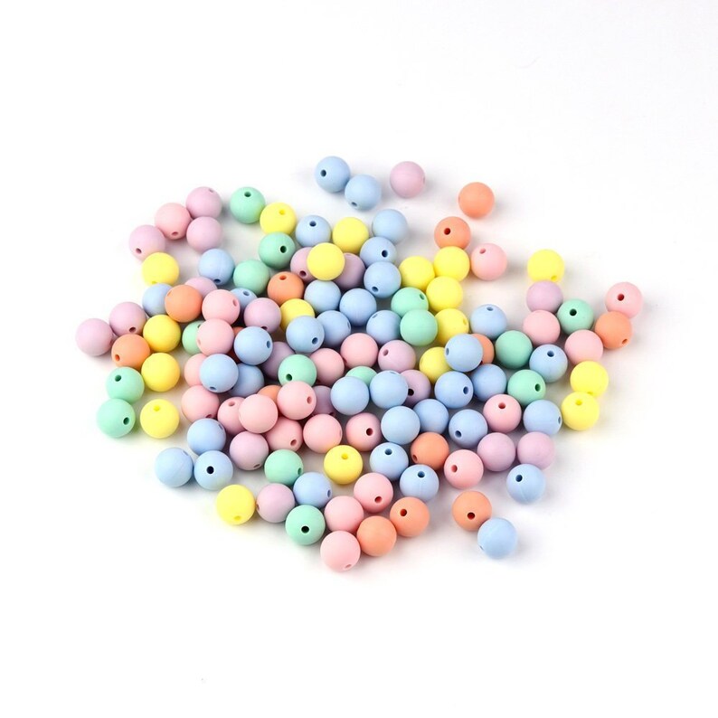 10/50/100Pcs BULK 12mm Silicone Beads BPA Free Silicone Etsy