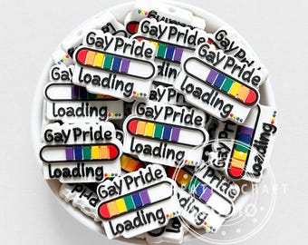 Pride Loading Focal Loose Soft Beads,Beadable Pen Beads,Keychain Making