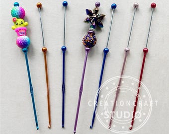 3.0 mm Häkelnadeln,DIY Personalisierte Stricknadeln,Perlen Häkelnadel
