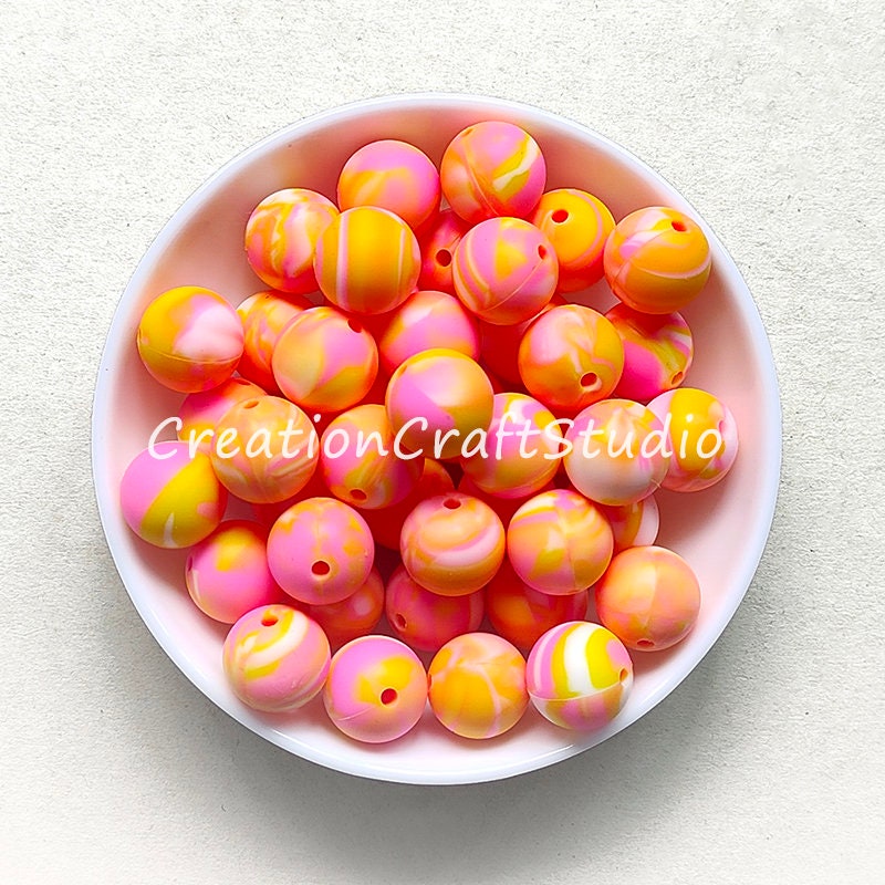 Macaron Pastel Beads, Pastel Colored Beads for Jewelry Making, Macaron  Beads, Dessert Beads for Necklace, Pastel Round Bead, 7mm Beads