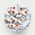 3D Pumpkin Ghost Beads,Halloween Silicone Beads,Spooky Ghost Focal Beads,For Pen