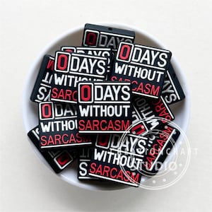 Silicone Beads Bulk,Sarcasm Focal Beads, Funny Beads With Saying