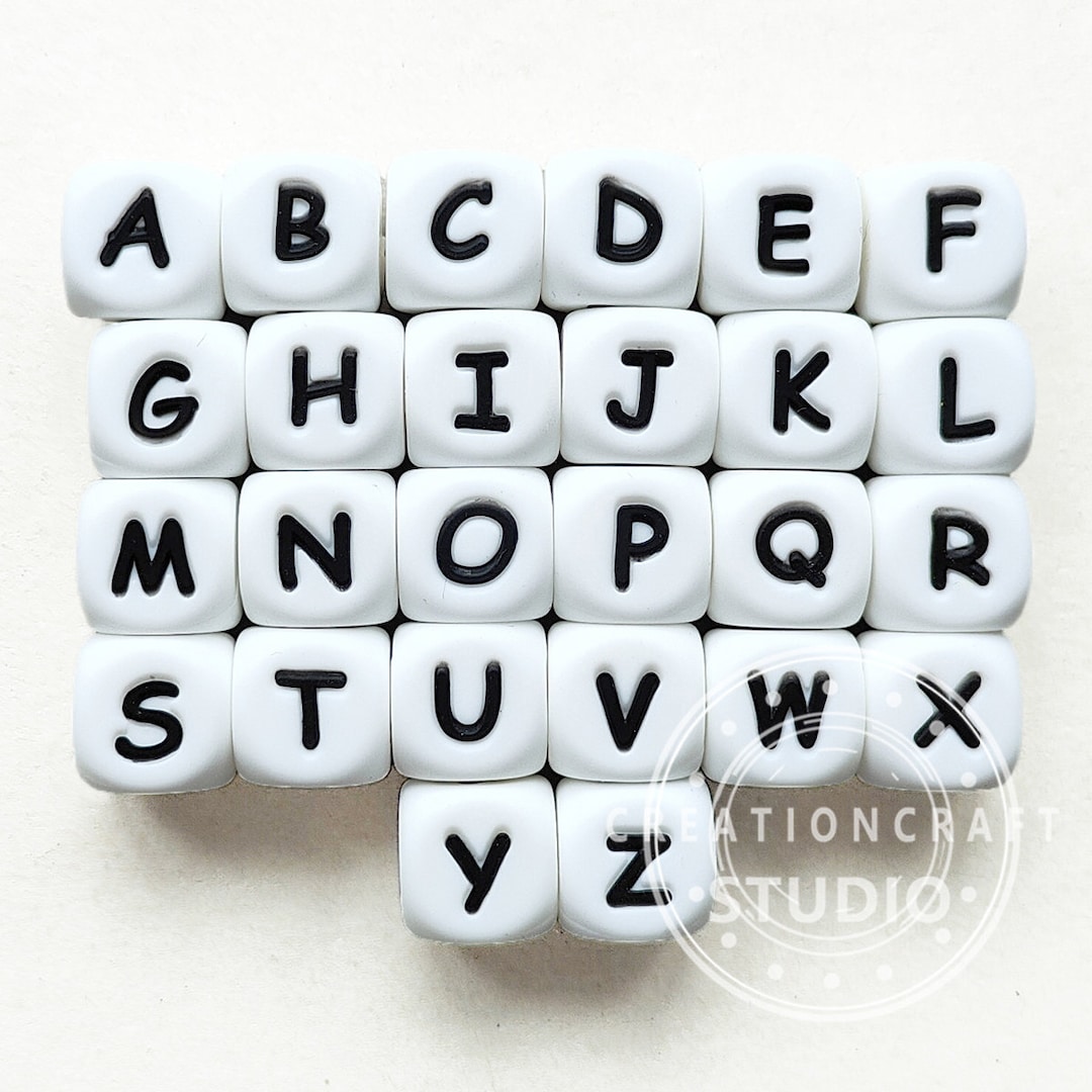 Silicone Beads Alphabet Beads Square Beaded Food Grade DIY Beads - China  Silicone Beads and Loose Beads price